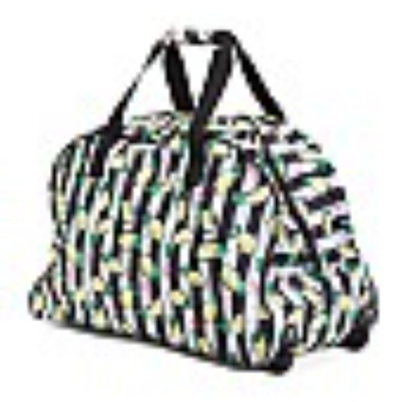BESTY JOHNSON lemon print wheeled duffle bag NEW WITH TAGS - Picture 4 of 6